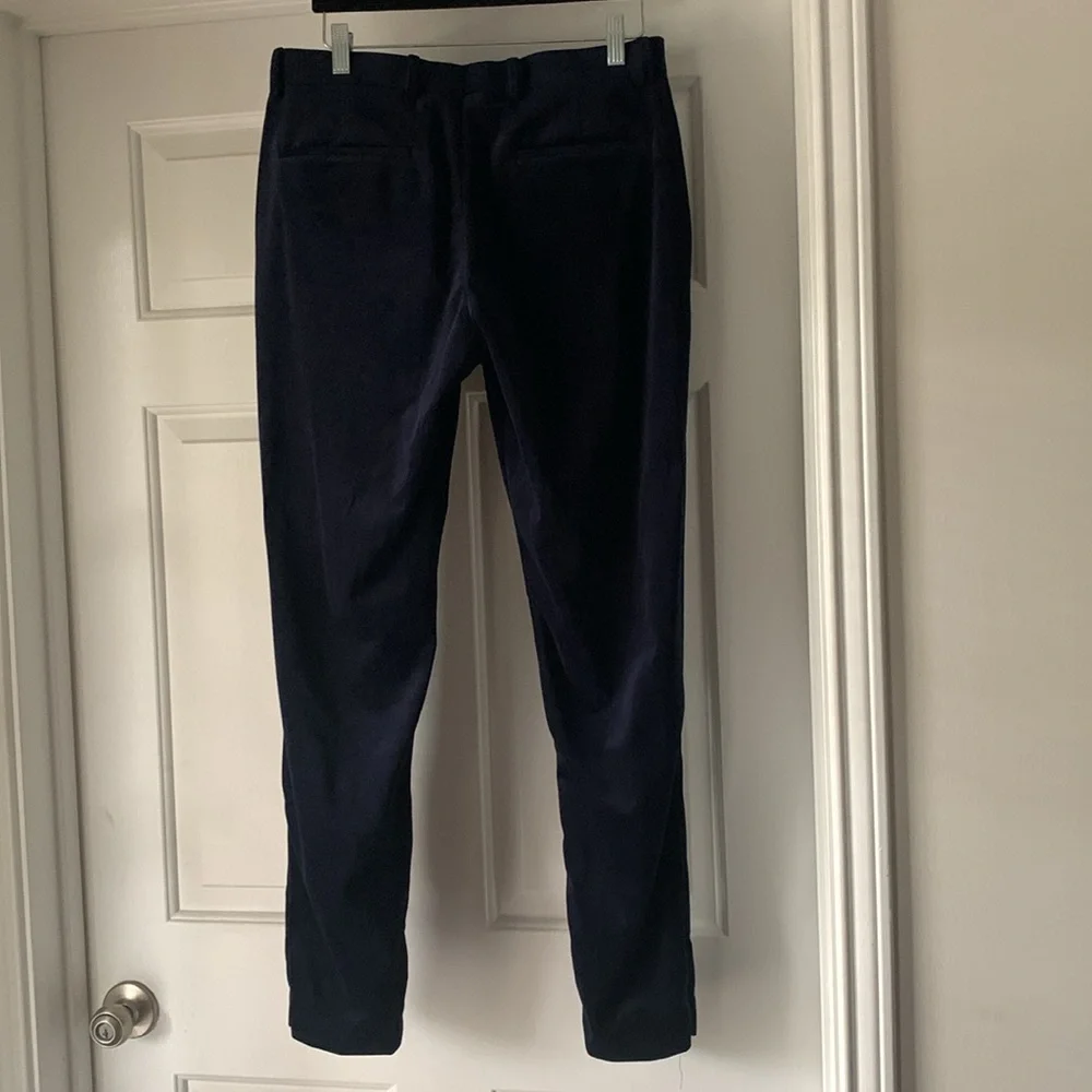 ASOS Men 2pc Blue Velvet Suit Personalized Floral Embroidered Lapel Designer - Picture 9 of 16